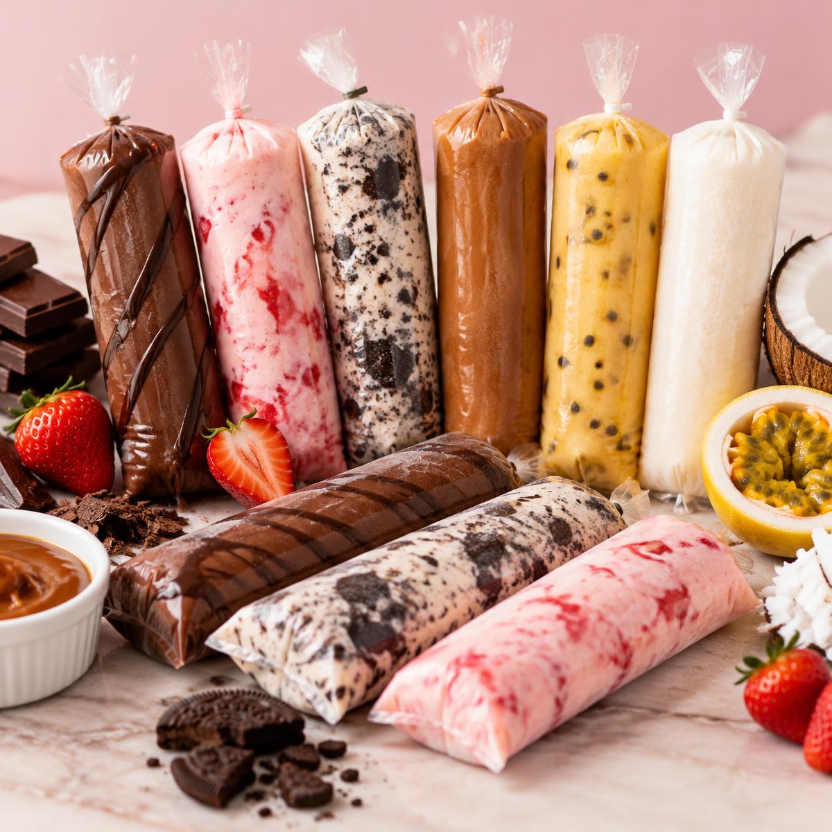 Geladinho gourmet sabor Oreo